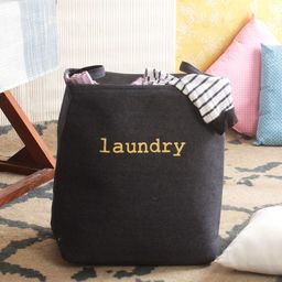 Cortina Unisex Black Printed Foldable Laundry Bag-49