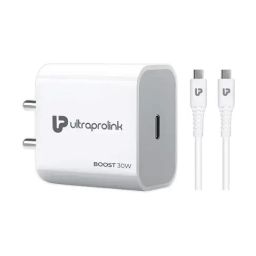 ULTRAPROLINK Boost PD30 PD-PPS 30 Watt Travel Charger with C2C Cable (White)-69