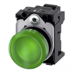 Siemens SIRIUS ACT 3SU11, Panel Mount Green LED Indicator, 22mm Cutout, Round, 110 V AC, 3SU1153-6AA40-3AA0-picture-22