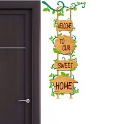 Aura Yellow & Green Self Adhesive Wall Sticker-image-68