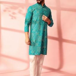 Anouk Men Bandhani Printed Kurta-picture-50