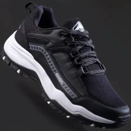 Asian Men's Black Running Shoes-40