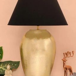 Kapoor Lamp Shades Mild Steel Rickford Hammered Pattern Huge Size Table Lamp-image-74