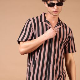 V-Mart Men Opaque Striped Casual Shirt-picture-29