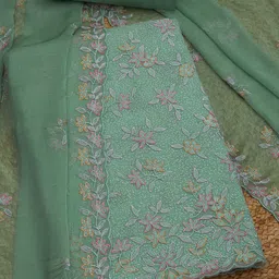 Soch Floral Embroidered Silk Chiffon Unstitched Dress Material-image-75