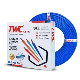 TWC Lite 0.75 Sq.mm 1 Core Flame Retardant Flexible Cable Blue (90 m)-image-73