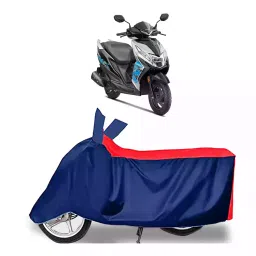 Auto Pearl Two Wheeler Cover with Bag for Honda Dio, Red & Blue-picture-15