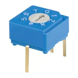 NIDEC COMPONENTS Rotary Code Sw, 8Pos, Octal, 0.1A, 5V, S-8010-44