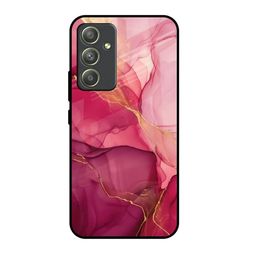 QRIOH Abstract Printed Sleek & Lightweight Silicone Samsung Galaxy A54 5G Glass Back Case-image-57