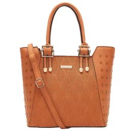 Giordano Brown Textured Large Shoulder Handbag-image-41