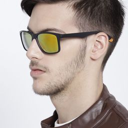 Mast & Harbour Unisex Mirrored Rectangle Sunglasses-image-43