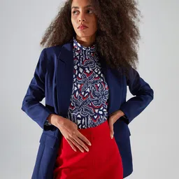 Trendyol Shawl Collar Front Open Blazer-1