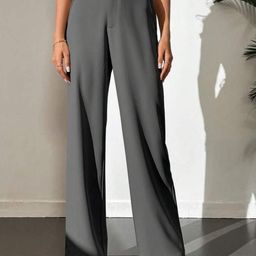 BROADSTAR Women Smart High-Rise Easy Wash Trousers-image-55
