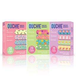 Ouchie Adhesive Bandages Pack Of 3 - 20 Stripes Each-image-12