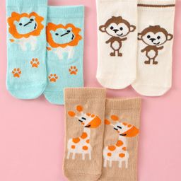 Bonjour Set of Socks Cotton Unisex Assorted,5,Colour may vary 1 (1-2y) Pack of 3-image-38