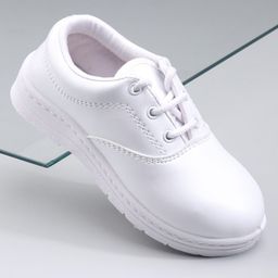 Pine Kids Lace Ups School Shoes - White-picture-26