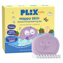 PLIX Kids Happy Skin Moisturizing Bathing Bar | Gentle, soap-free | 24-hour hydration & skin-softening care | 75g-picture-17
