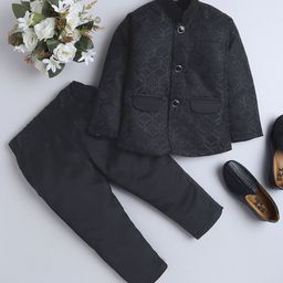 FOURFOLDS Single-Breasted Mandarin Collar Suit-image-94