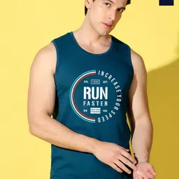 WOOSTRO 2-Pc Printed Odour-Free Cotton Innerwear Vests VWS26(RUN PEACOCK)(ALONE NAVY)-image-47
