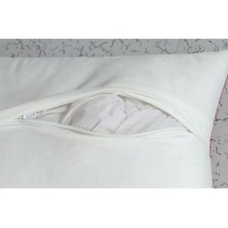 Aura Red & White Quirky Printed Square Cushion Covers image 4
