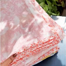 FREEDOM TREE Pink & White Floral Printed Cotton AC Room Single Bed Dohar-image-54