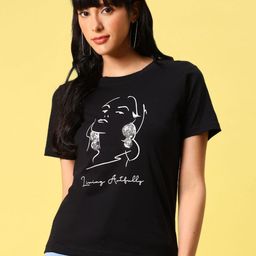 V-Mart Printed Short Sleeves Round Neck T-shirt-picture-28