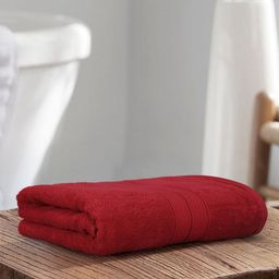 Dollar Red Cotton 600 GSM Bath Towel-35