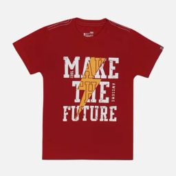 Bodycare Kids Red Cotton Printed T-Shirt-image-99