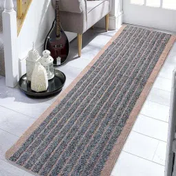 Saral Home Beige & Grey Anti Slip Runner - Set of 1-28