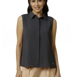 Allen Solly Grey Plain Top-picture-33