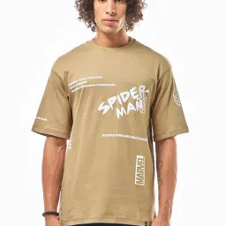 Bewakoof Ginger Root Cotton Graphic Relaxed Fit T-Shirt-picture-35
