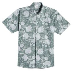 Cavio Boys Green Cotton Floral Shirt-image-69