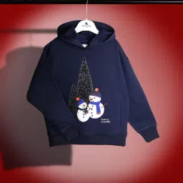 Cherry Crumble By Nitt Hyman Kids Navy Embroidered Full Sleeves Sweatshirt-image-20