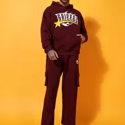 GRIFFEL Men Long Sleeves Printed Oversized Fit Tracksuits-picture-18