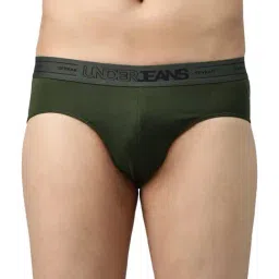 UnderJeans by Spykar Olive Briefs-image-35