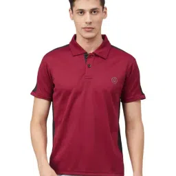 Chkokko Maroon Regular Fit Polo T-Shirt-image-21
