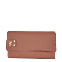 Baggit Lwxe Ornate Floater Tan Solid Tri-Fold Wallet for Women-image-97