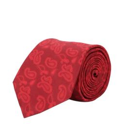 Tossido Maroon Printed Necktie-image-96
