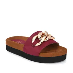 Zebba Women's Cyra Cherry Red Casual Sandals-picture-47
