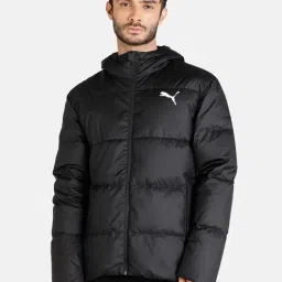 Puma Black Self Pattern Slim Fit Hooded Jacket-picture-11