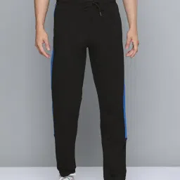 Alcis Black Slim Fit Self Pattern Trackpants-image-66