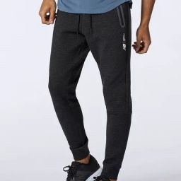 New Balance Dark Grey Cotton Joggers-image-20