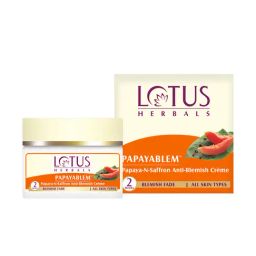 Lotus Herbals Papayablem Papaya-N-Saffron Anti-Blemish Cream - 50 gm-image-65