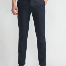 arrow new york Arrow Newyork Blue Slim Fit Trousers-picture-5