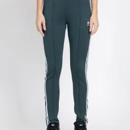 Adidas Originals Green Striped Track Pants-image-29