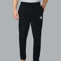 Van Heusen Regular Fit Drawstring Waist Functional Pockets Trackpants - Black-image-77