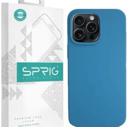 Sprig Liquid Silicone Back Cover for APPLE iPhone 15 Pro (Blue)-image-50