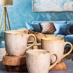 ROXX Sienna Pink Ceramic Mug (0.25 L) - Set of 6 image 5