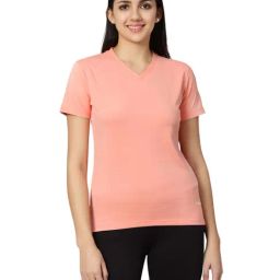 Omtex Pink Regular Fit Sports T-Shirt-image-18
