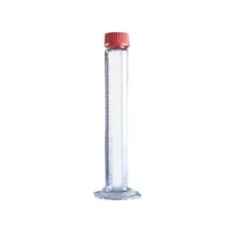 ABGIL Graduated Cylinder Single Metric Scale with Screw Cap and Hexagon Base Class B Accuracy 2 L Transparent MS-T-193-09 image 1